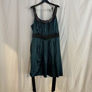 Women's Maurices Emerald Green Evening Sequin Dress Size Plus Size 26